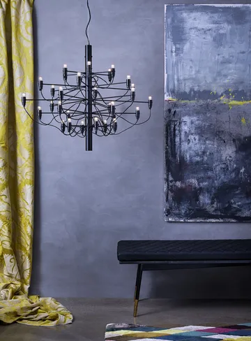 2097 Sarfatti chandelier LED - Brass 30 lamps - Flos
