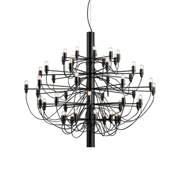 2097 Sarfatti chandelier - Matte Black 50 lamps - Flos