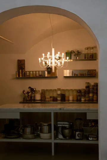 2097 Sarfatti chandelier - Matte White 18 Lamps - Flos