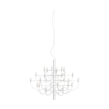 2097 Sarfatti chandelier - Matte White 30 lamps - Flos