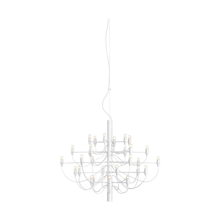 2097 Sarfatti chandelier - Matte White 30 lamps - Flos