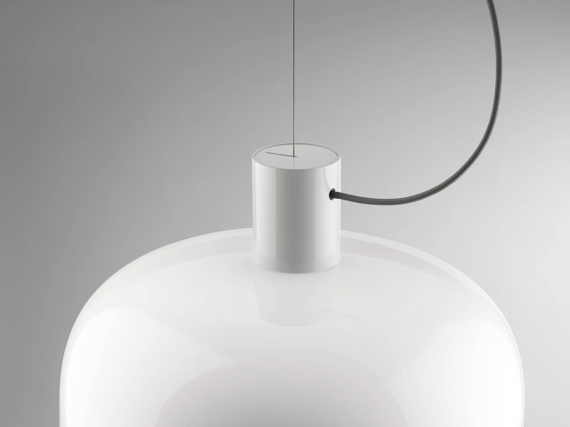 Bellhop Glass S2 pendant lamp, White Flos