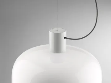 Bellhop Glass S2 pendant lamp - White - Flos