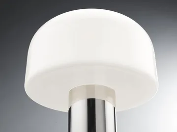 Bellhop Glass T table lamp - Bright aluminum - Flos