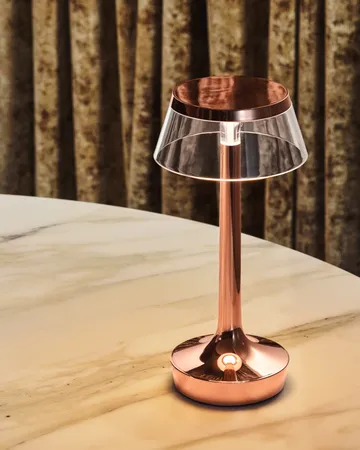 Bon Jour Unplugged table lamp - Copper - Flos