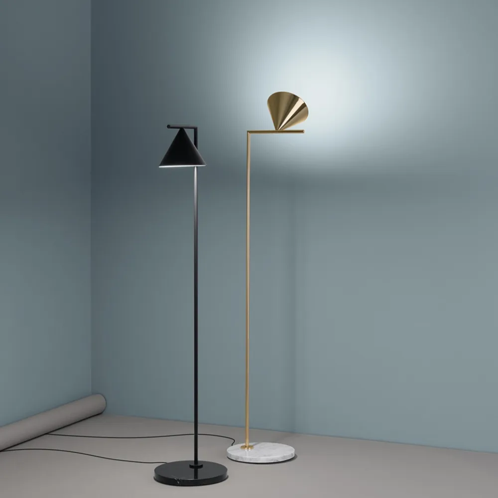 Captain Flint floor lamp, Brass Flos