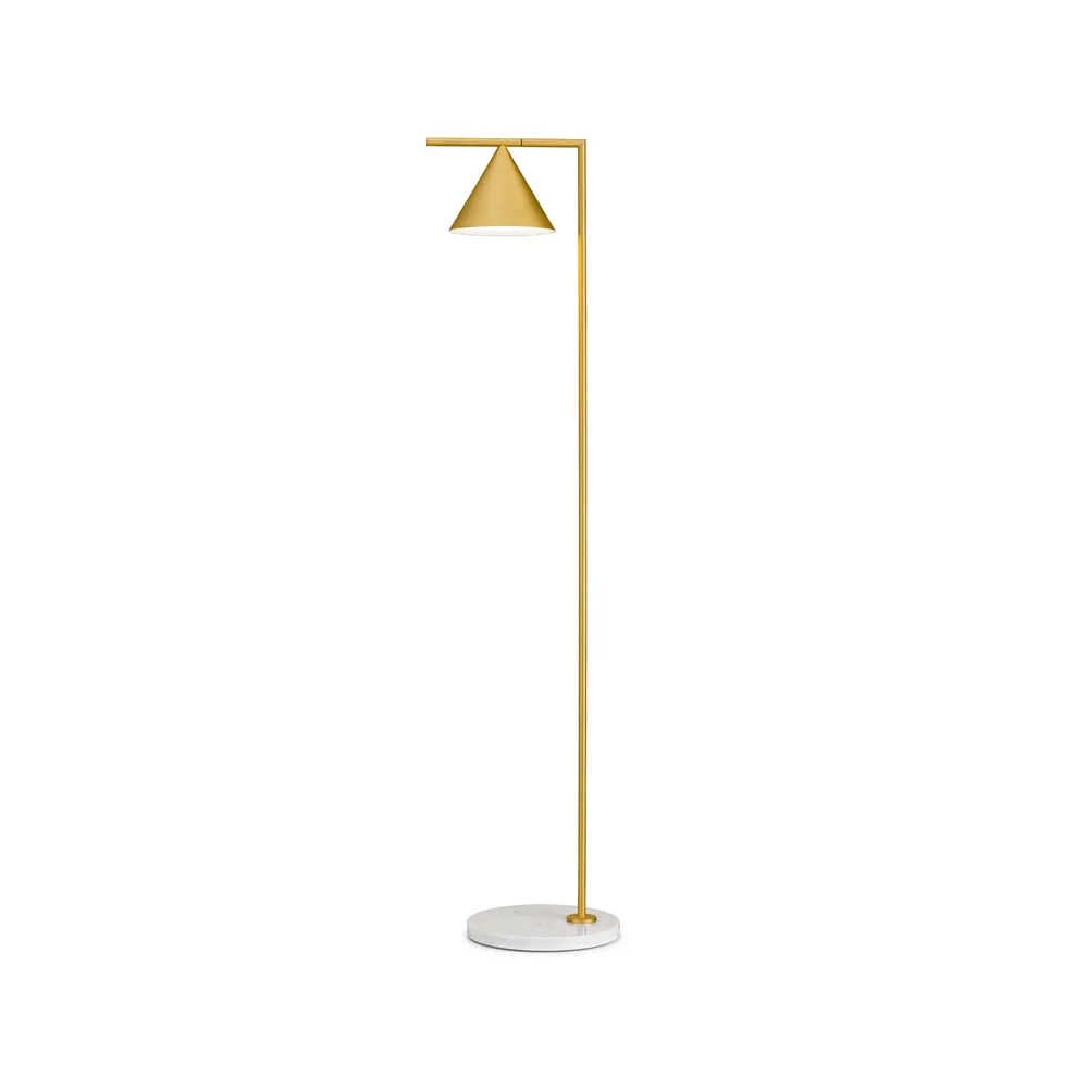 Captain Flint floor lamp, Brass Flos