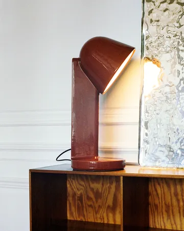 Ceramic Down table lamp - Rust red - Flos