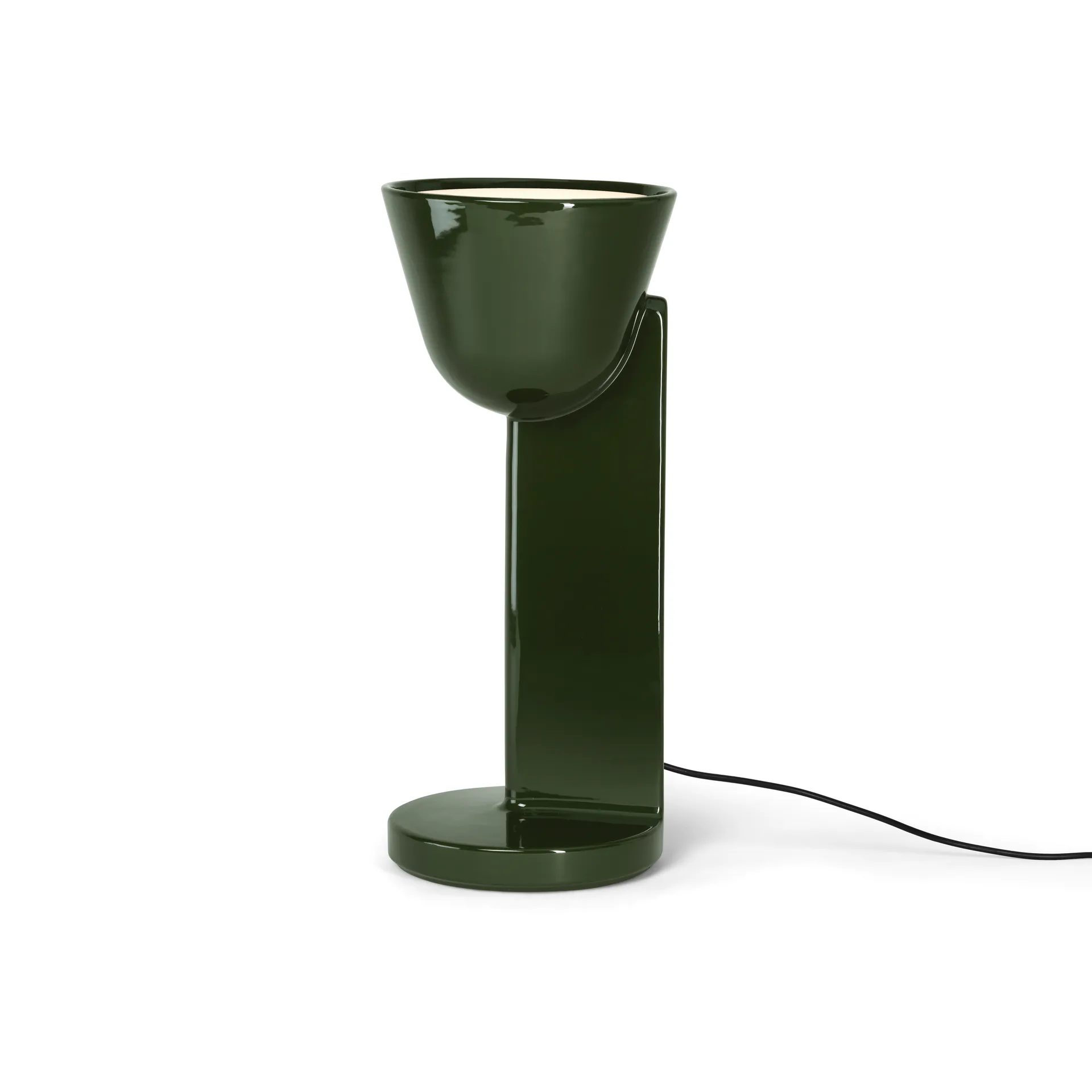 Céramique Up table lamp, Moss green Flos