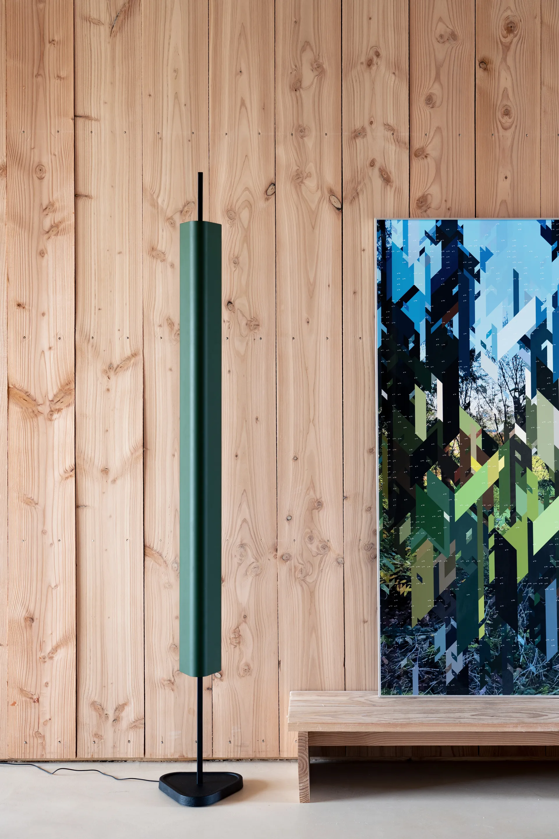 EMI floor lamp 170 cm, Deep blue Flos