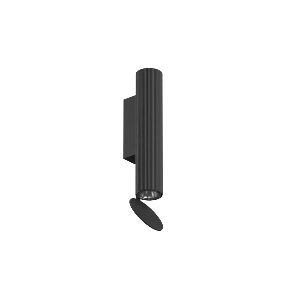 Flauta Riga wall lamp, Black Flos