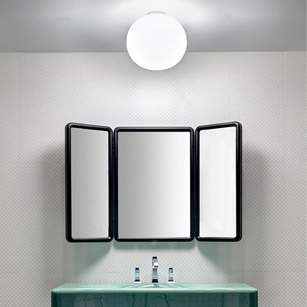 Glo-ball C/W Zero wall and ceiling lamp, White opal glass Flos