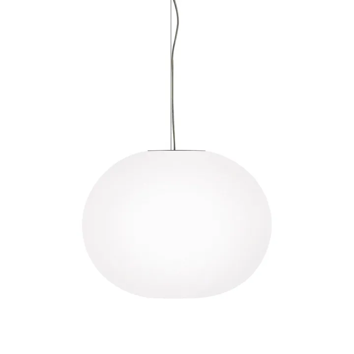 Glo-ball S2 pendant - White opal glass - Flos