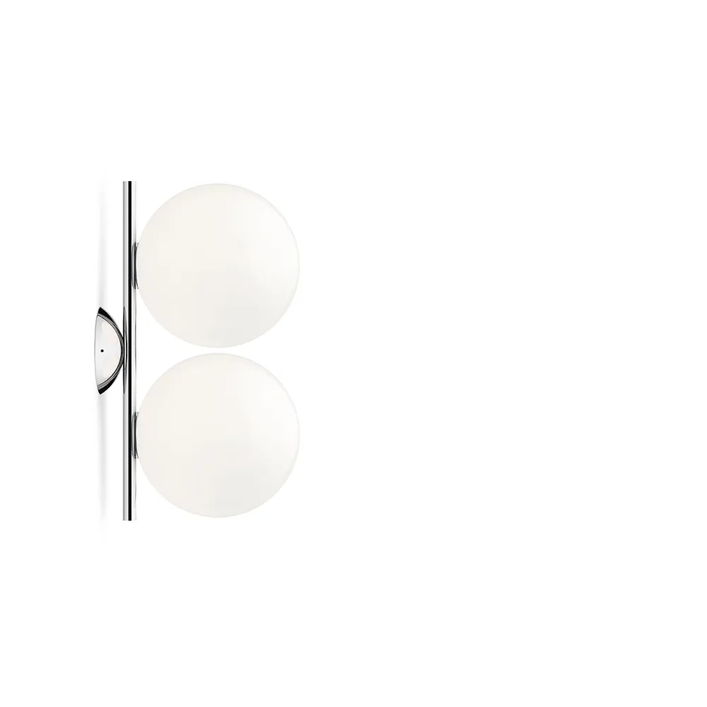 IC lights C/W1 Double wall lamp, Chrome, opal Flos