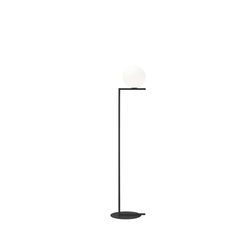 IC lights F1 floor lamp, Black, opal Flos