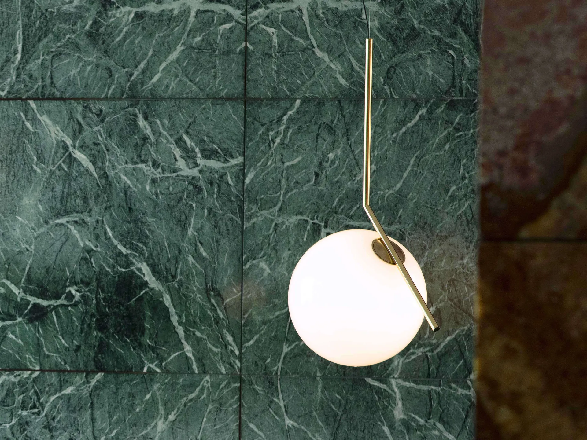 IC Lights S3 pendant 102.8 cm, Brass Flos