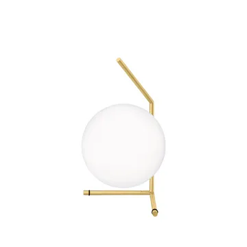 IC lights T1 low table lamp - Brushed brass, opal - Flos