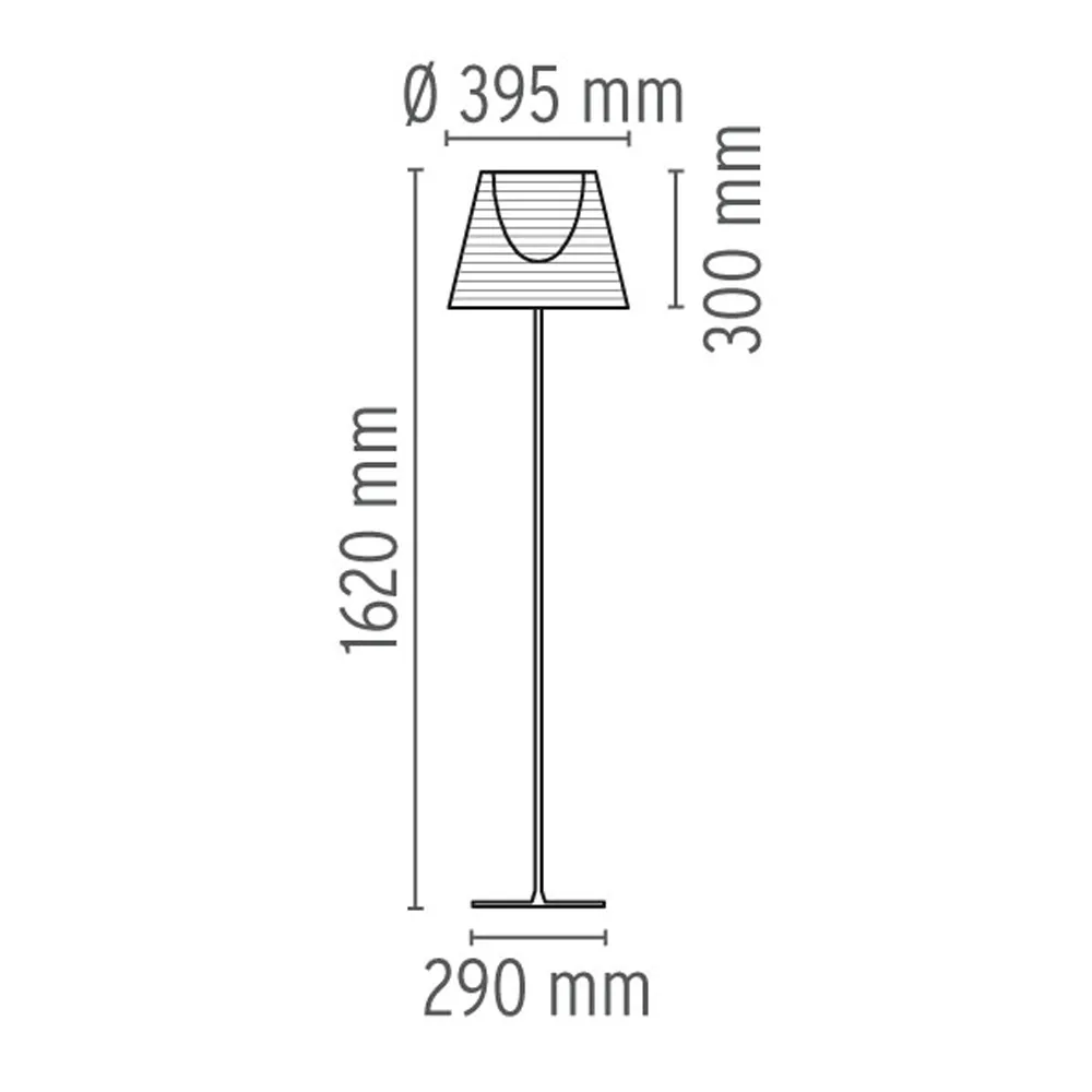 KTribe F2 floor lamp, Transparent Flos