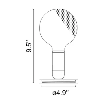 Lampadina table lamp - Black - Flos