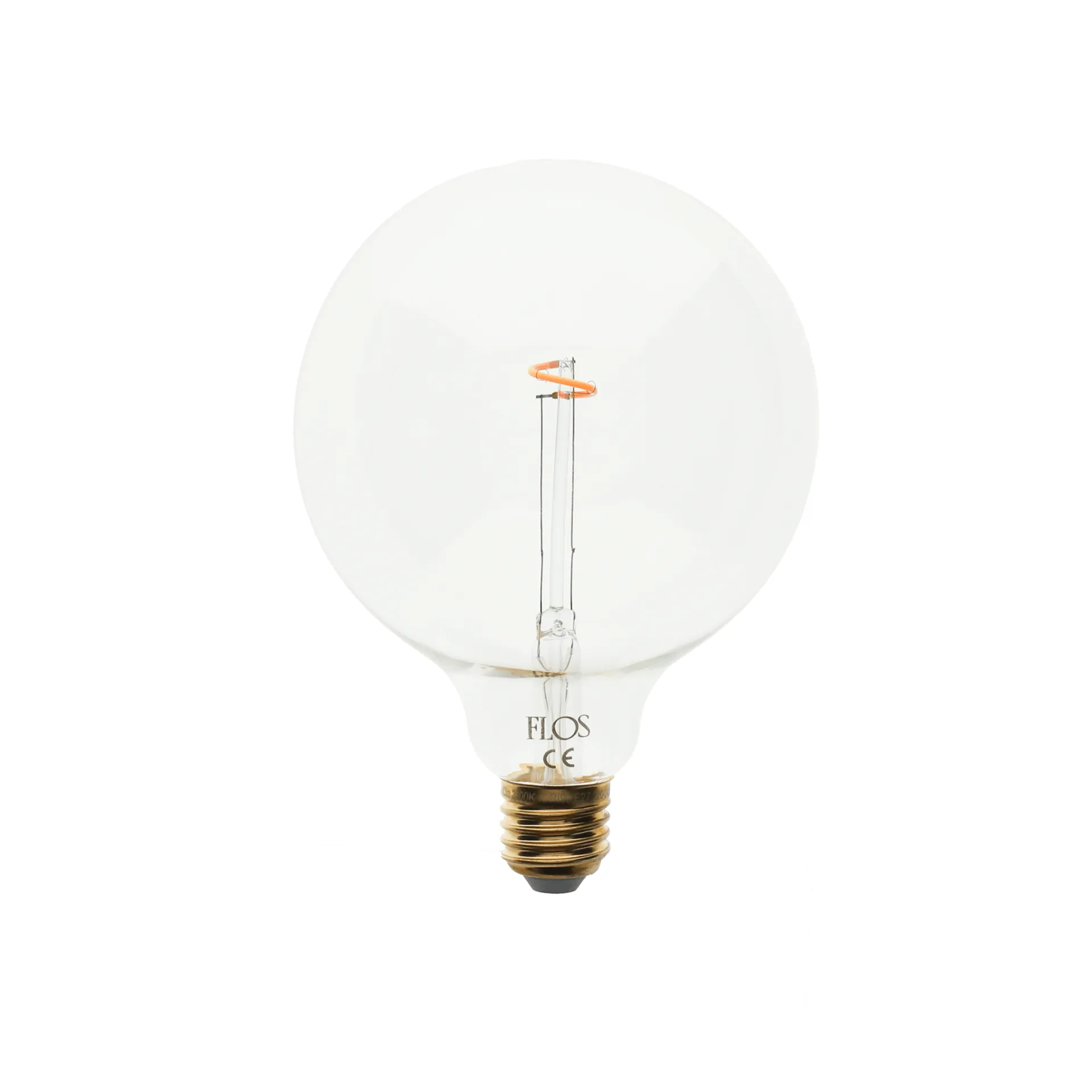LED G125 dimmable light bulb E27, 2200K 40 lm 1.5 W Flos