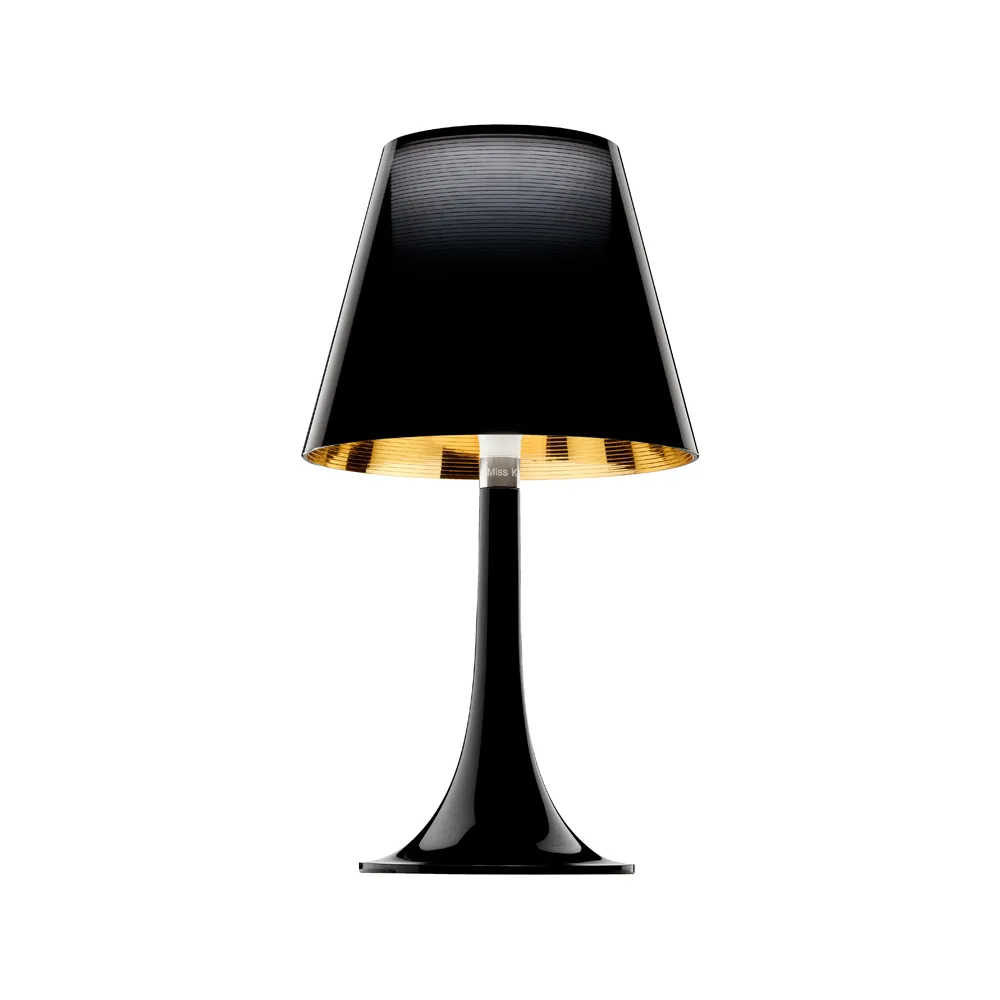 Miss K table lamp, Black/Gold Flos