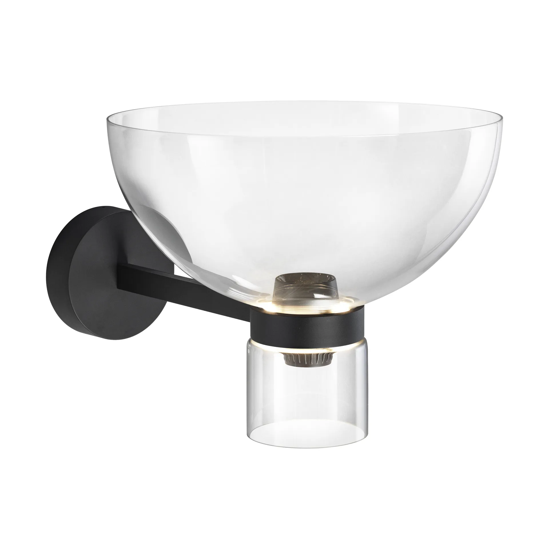 Nocturne Bowl wall lamp - Black,  Flos