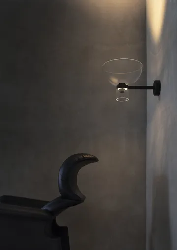 Nocturne Bowl wall lamp - Black - Flos