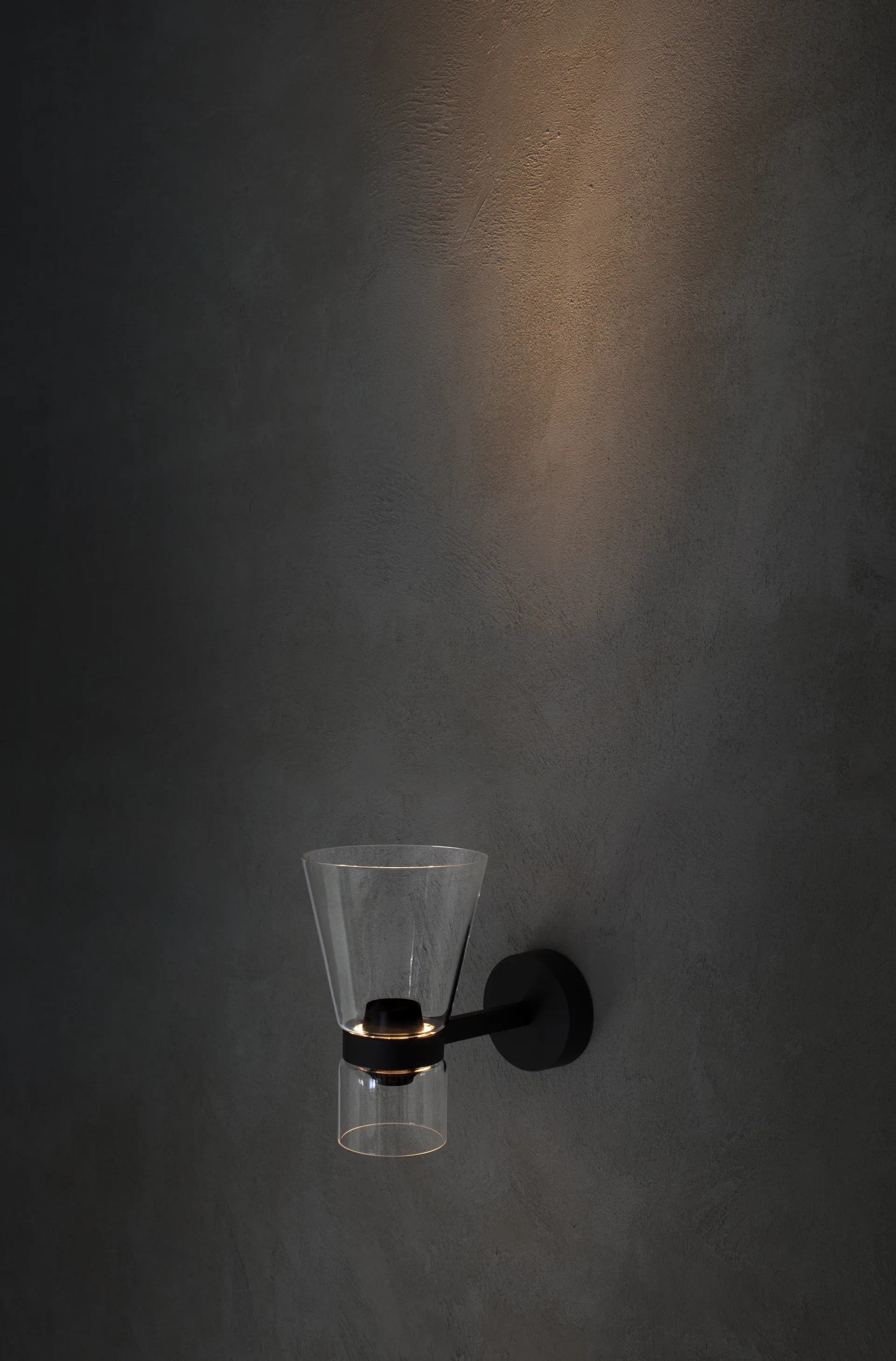 Nocturne Cone wall lamp - Black,  Flos