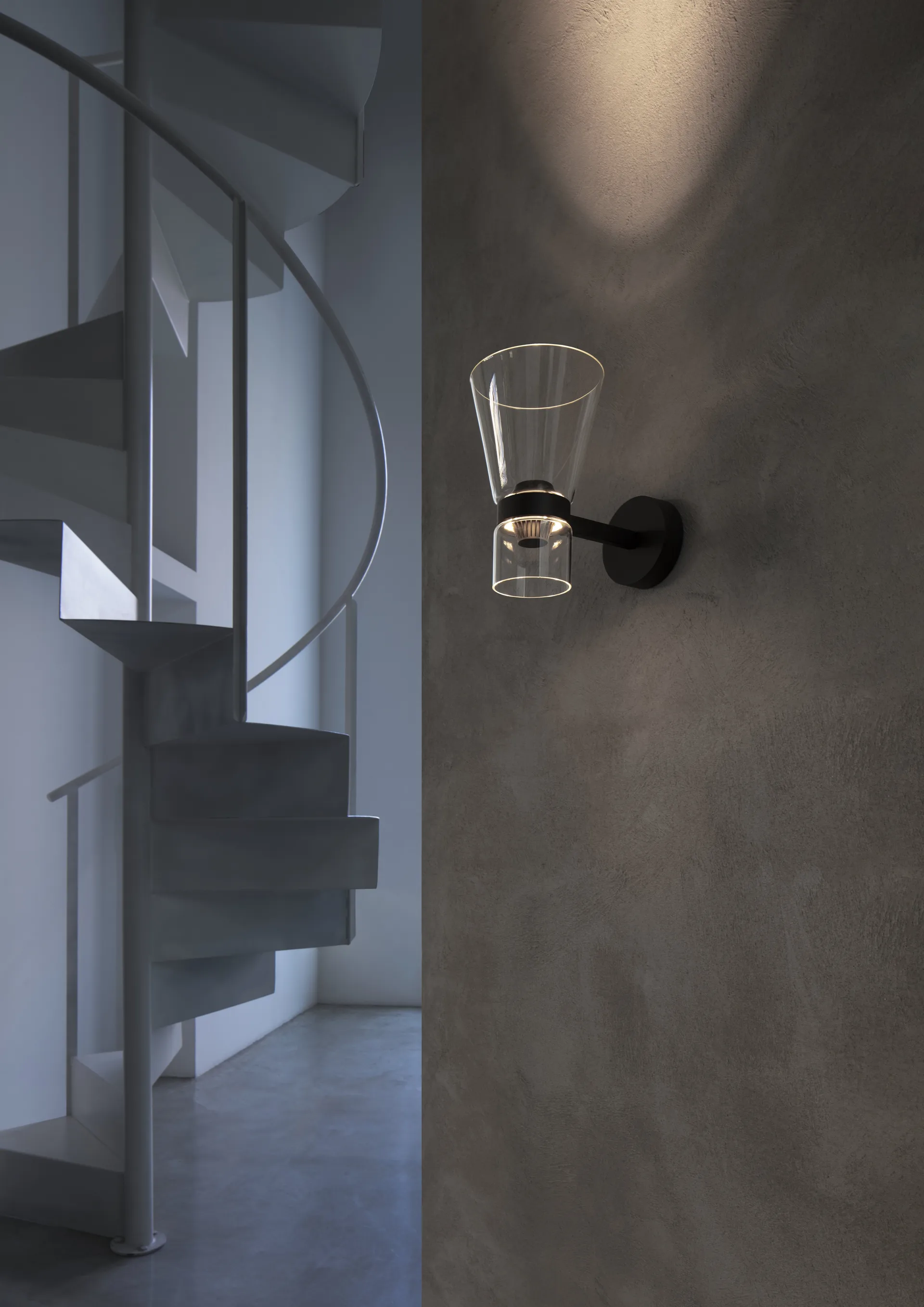 Nocturne Cone wall lamp - Black,  Flos