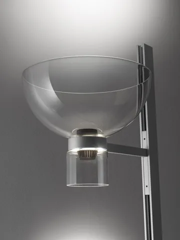 Nocturne F1 bowl floor lamp - silver - Flos