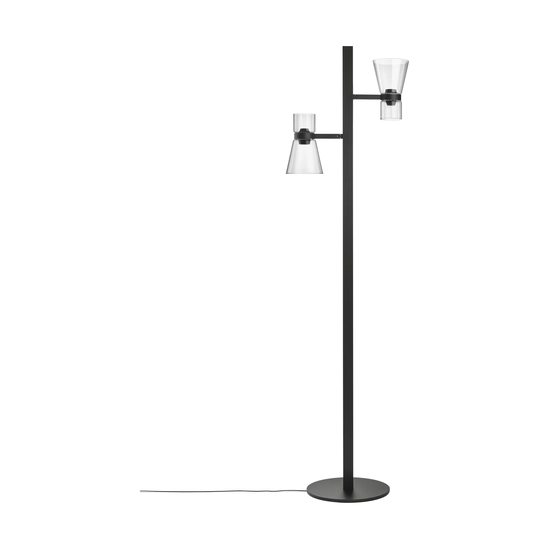 Nocturne F2 cone floor lamp - Black,  Flos
