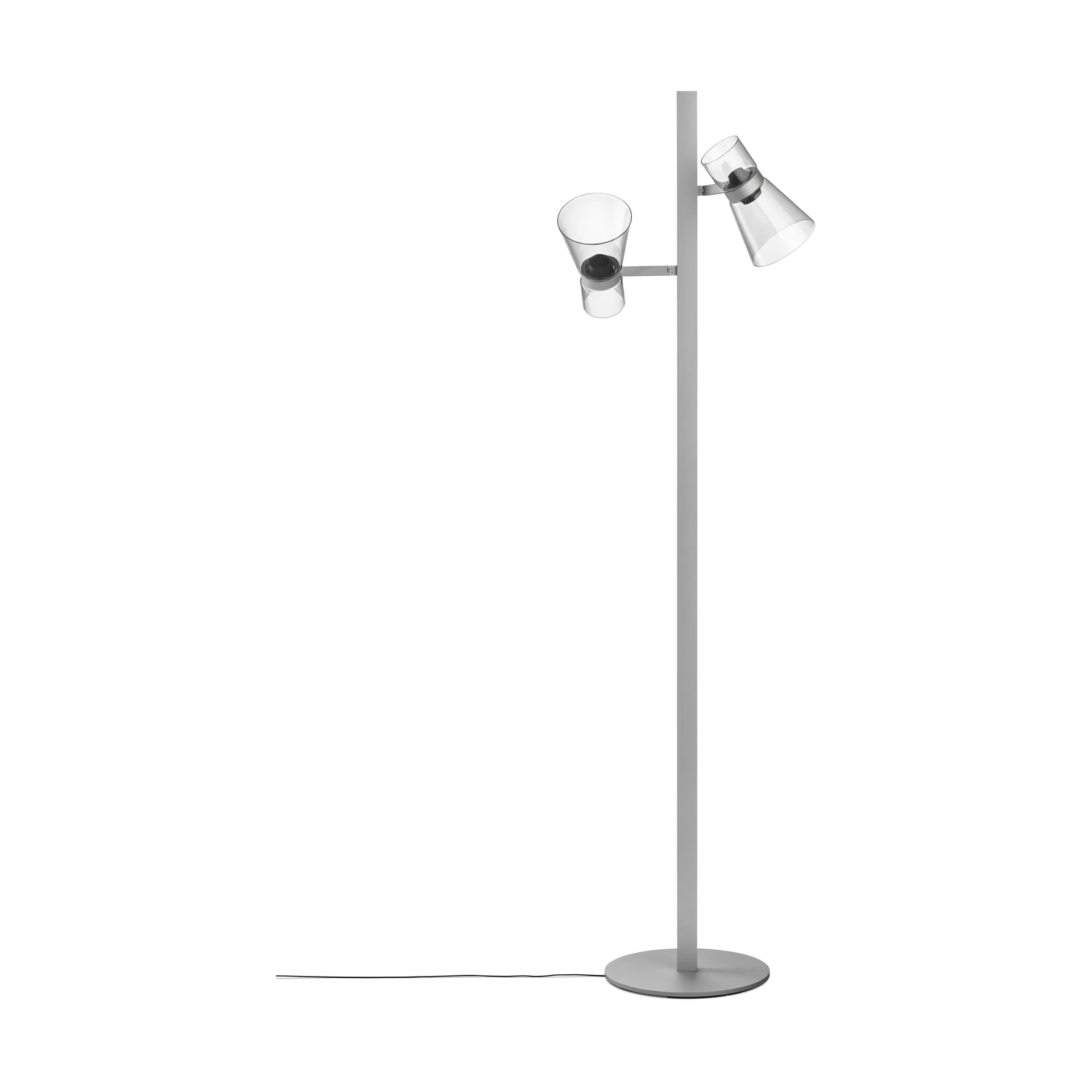 Nocturne F2 cone floor lamp - Silver,  Flos