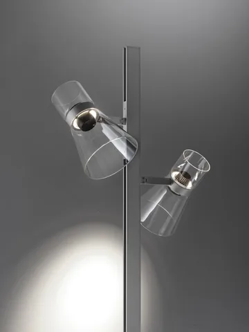 Nocturne F2 cone floor lamp - Silver - Flos