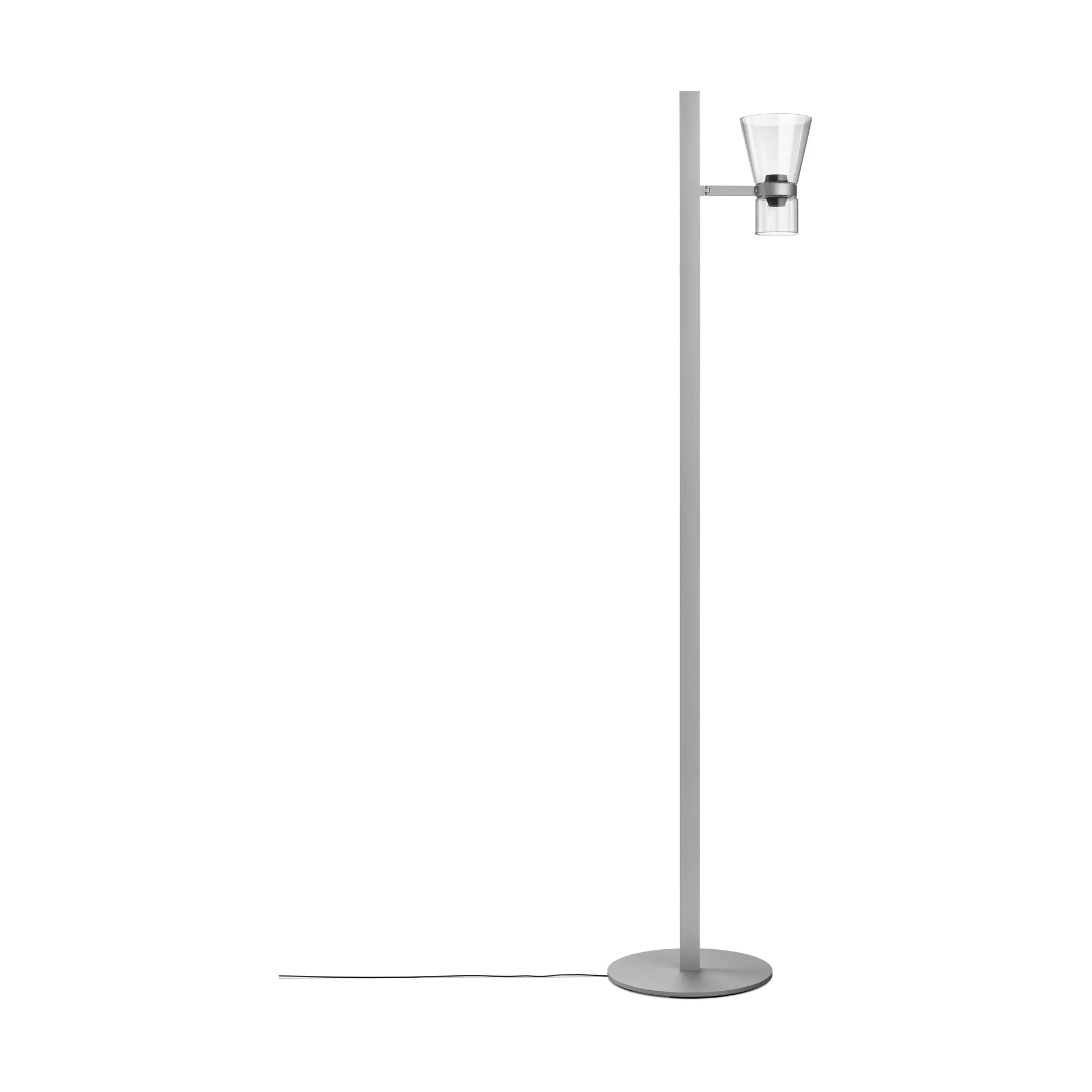 Nocturne FI cone floor lamp - Silver,  Flos