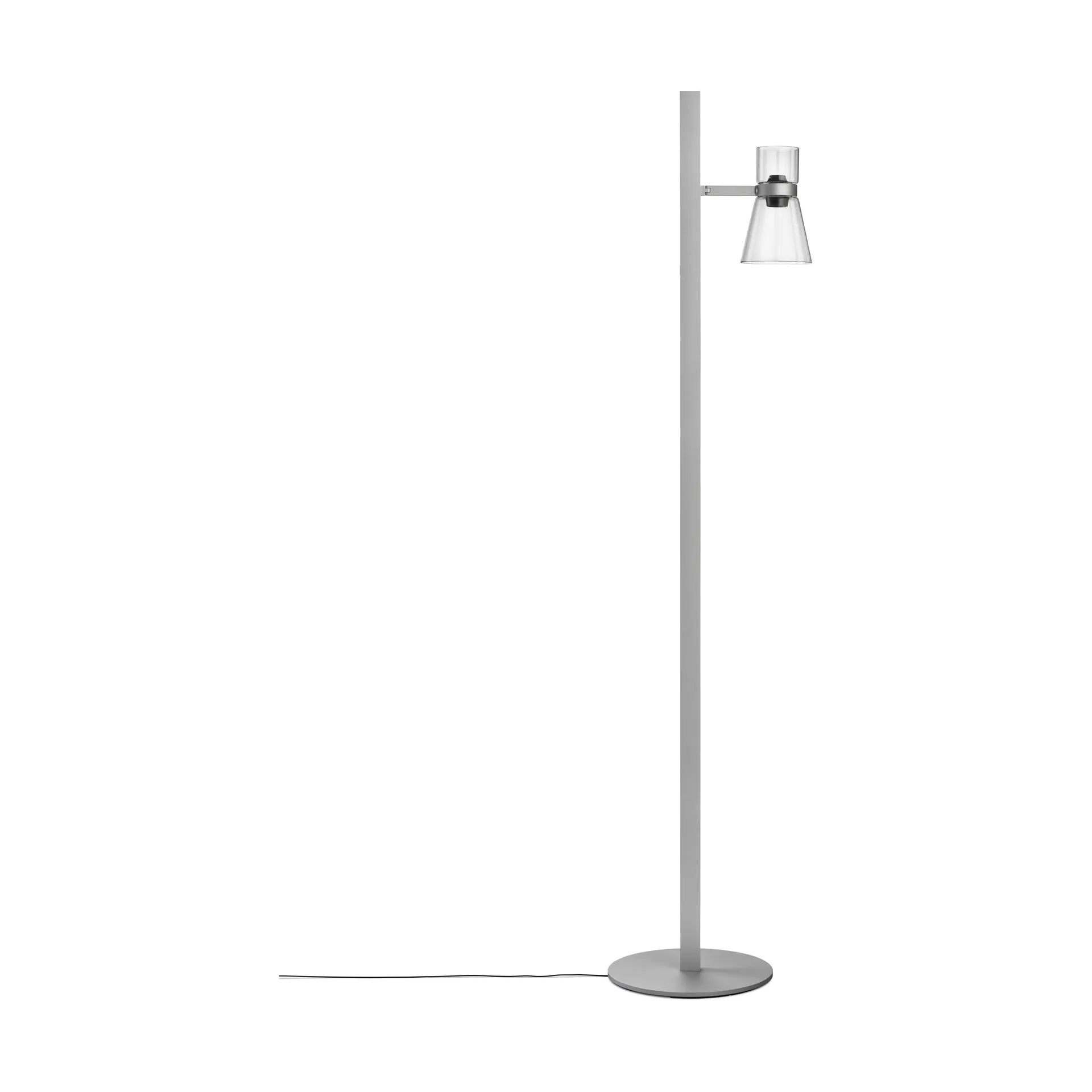 Nocturne FI cone floor lamp - Silver,  Flos