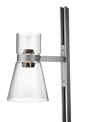 Nocturne FI cone floor lamp - Silver - Flos