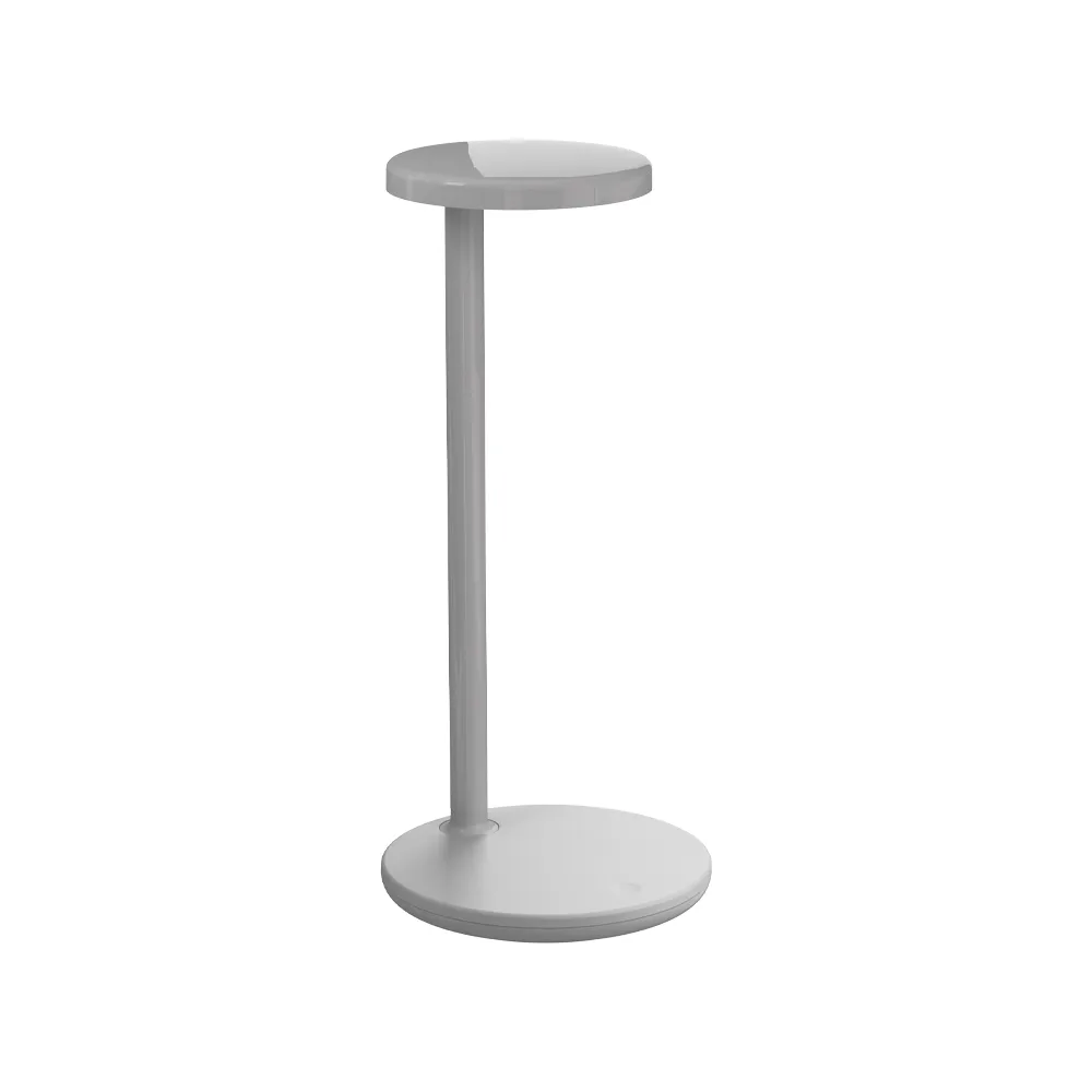 Oblique Qi table lamp, Grey Flos