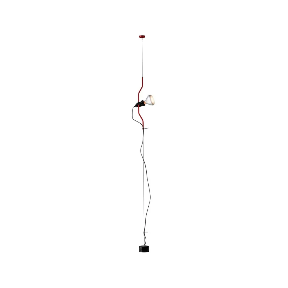 Parentesi floor and ceiling lamp dimmable, Red Flos
