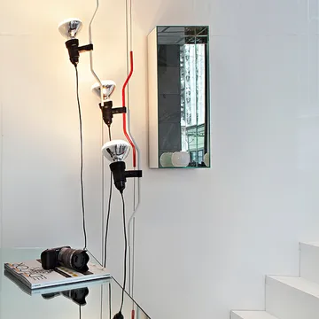 Parentesi floor and ceiling lamp - Red - Flos