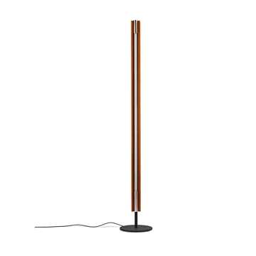Seki-han floor lamp 226 cm - Heat treated ash-black metal - Flos