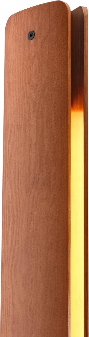 Seki-han floor lamp 226 cm - Heat treated ash-black metal - Flos