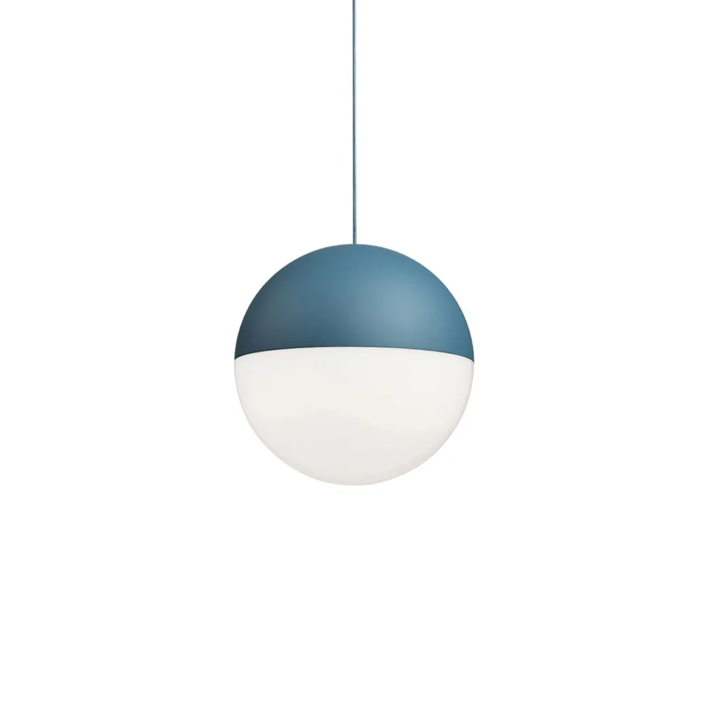 String Light Sphere pendant, Blue, 12 m cable Flos