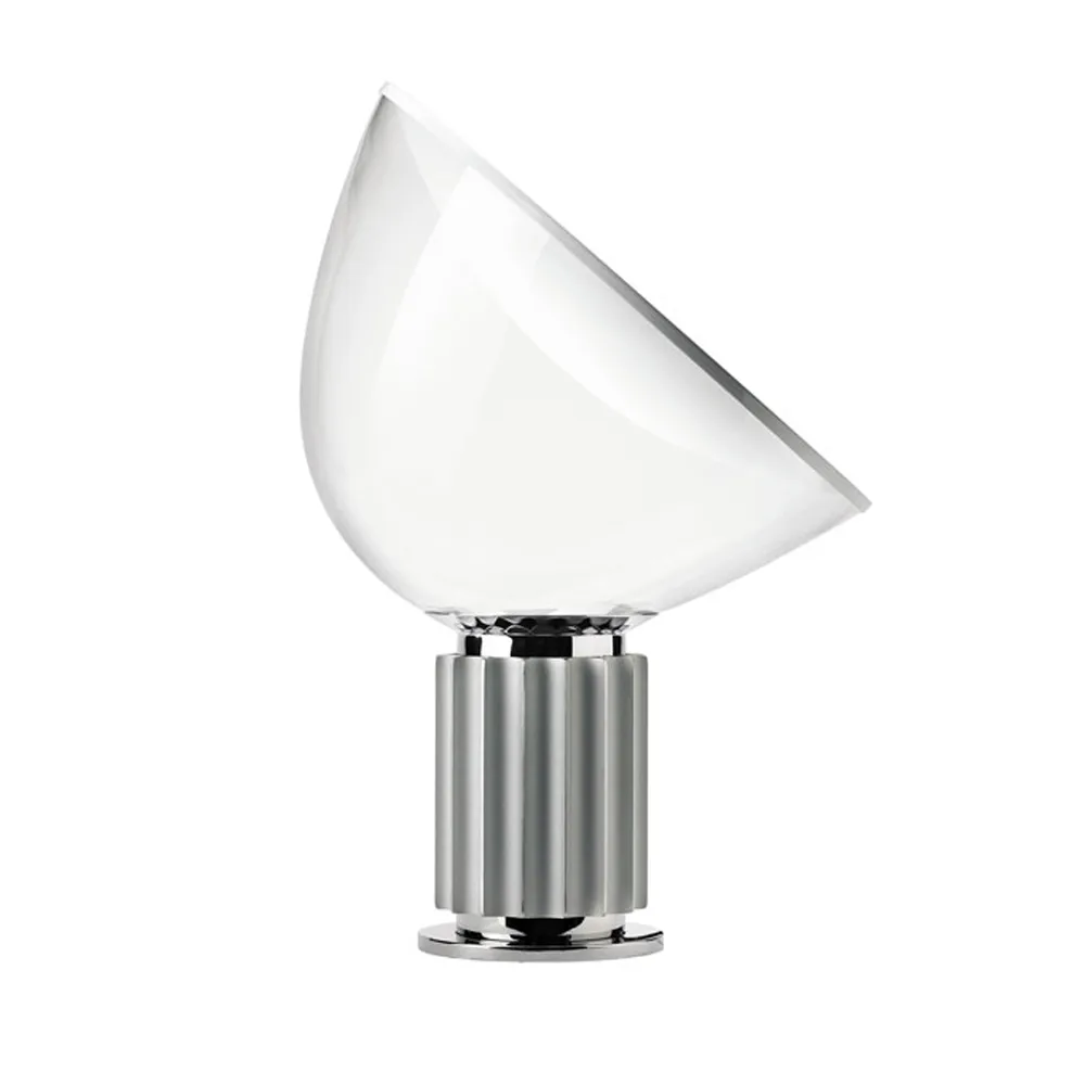 Taccia PMMA table lamp, Silver, LED Flos