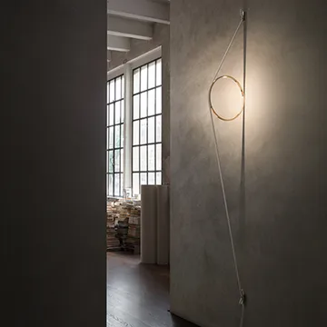 Wirering wall lamp - Pink/Black - Flos