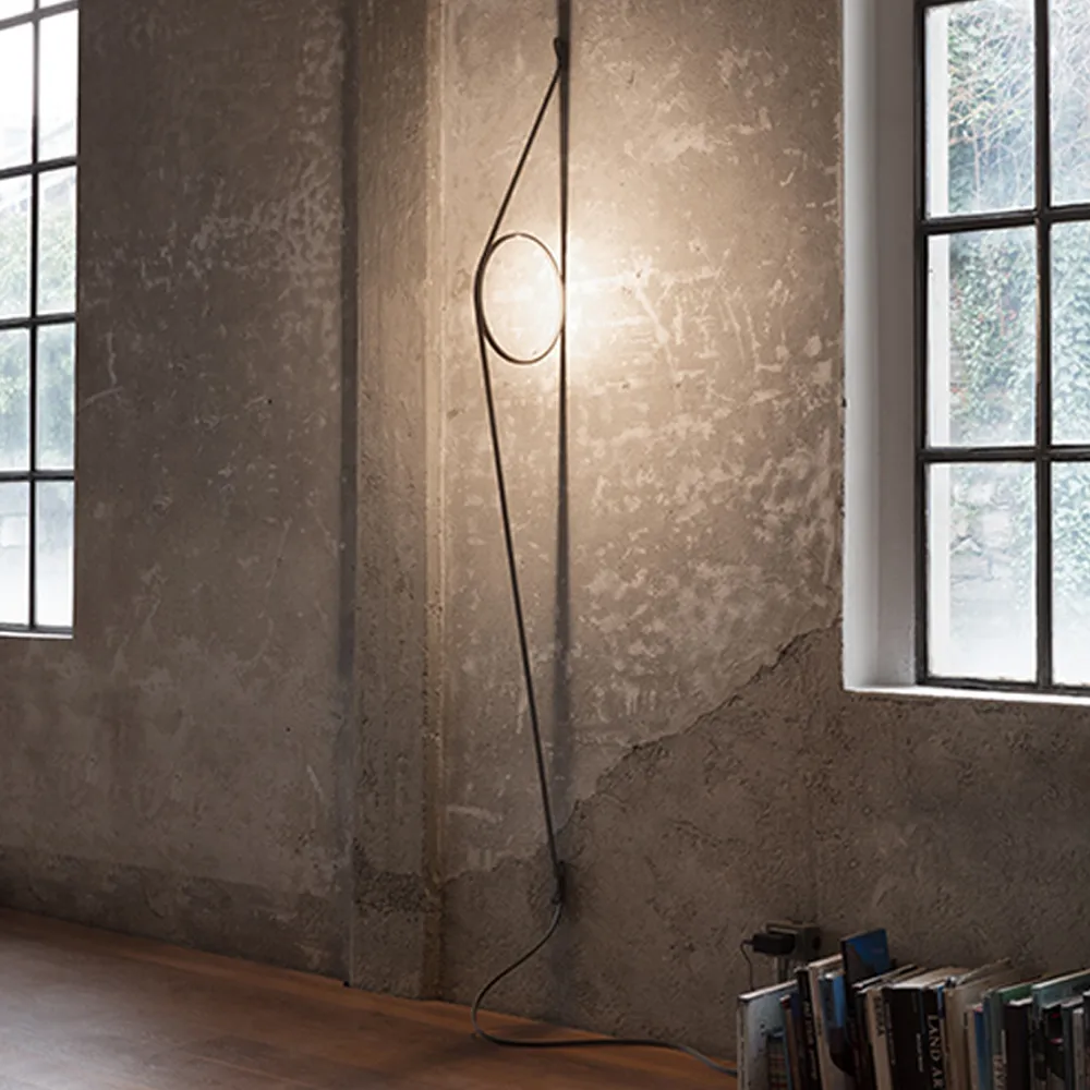 Wirering wall lamp, Pink/grey Flos