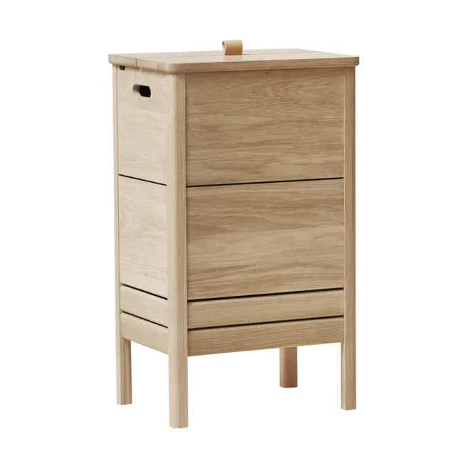 A Line laundry basket - White oak - Form & Refine