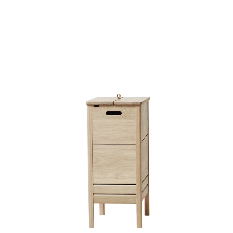 A Line laundry basket, White oak Form & Refine