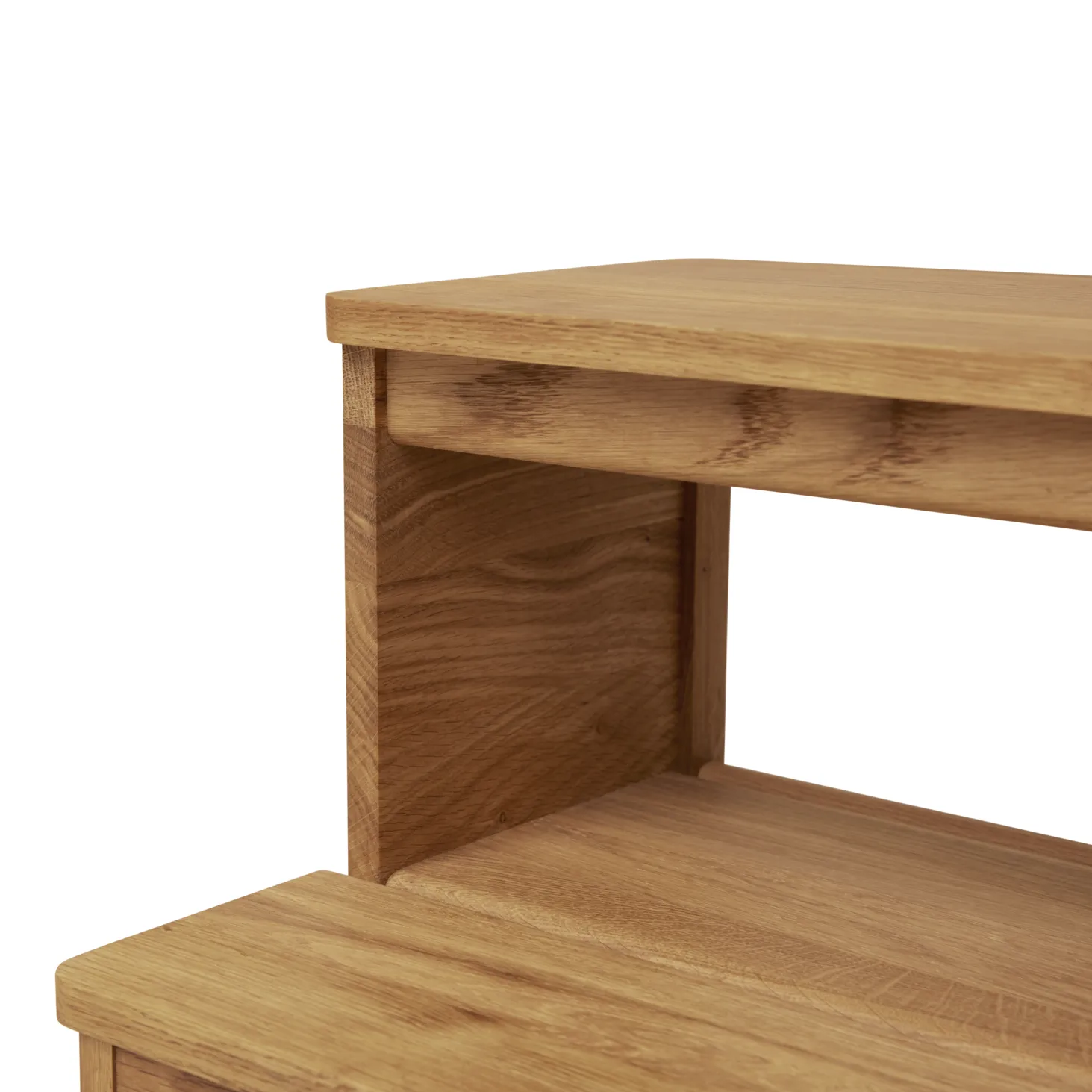A line step stool, Oak Form & Refine