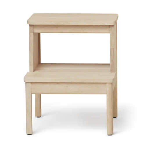 A line step stool, White oak Form & Refine