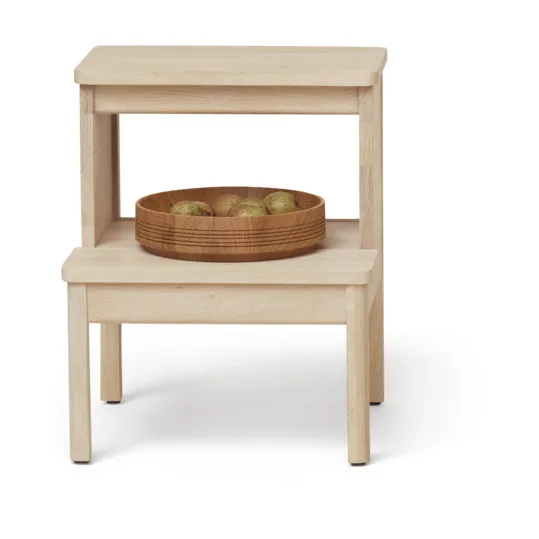 A line step stool, White oak Form & Refine